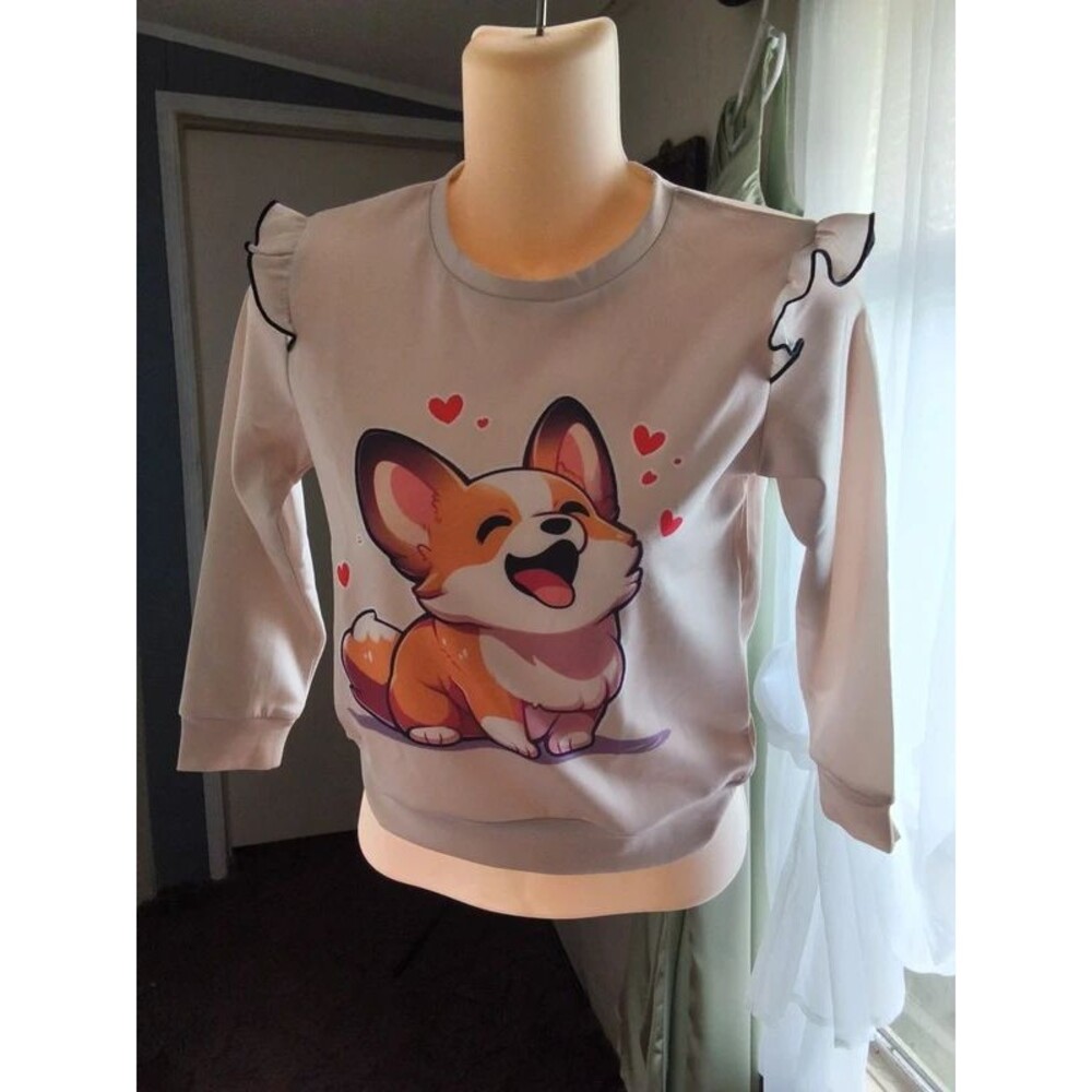 Adorable Corgi puppy sweatshirt NWT